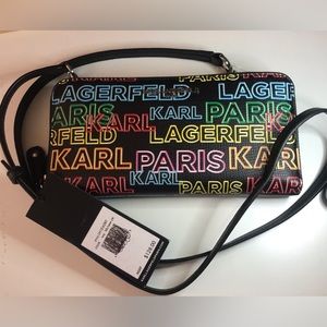 NWT Karl Lagerfeld crossbody wallet.